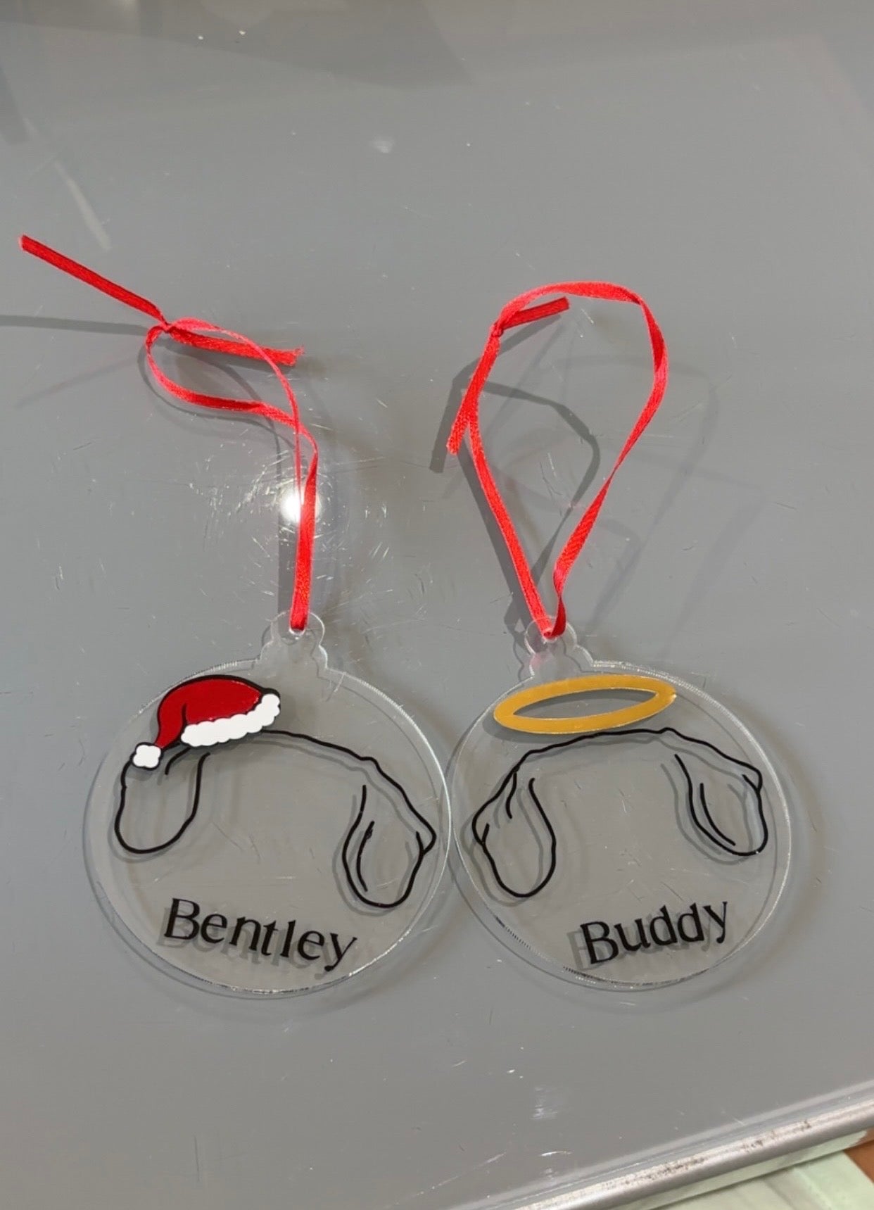 Personalised dog bauble