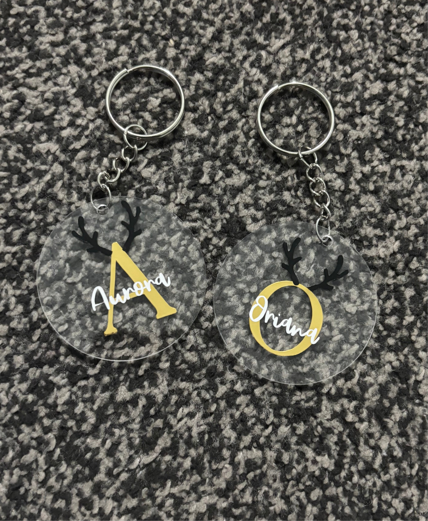 Personalised christmas keyring