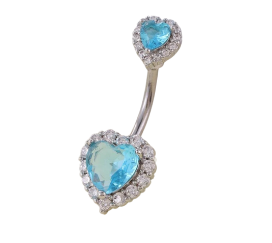 Blue love bomb belly bar
