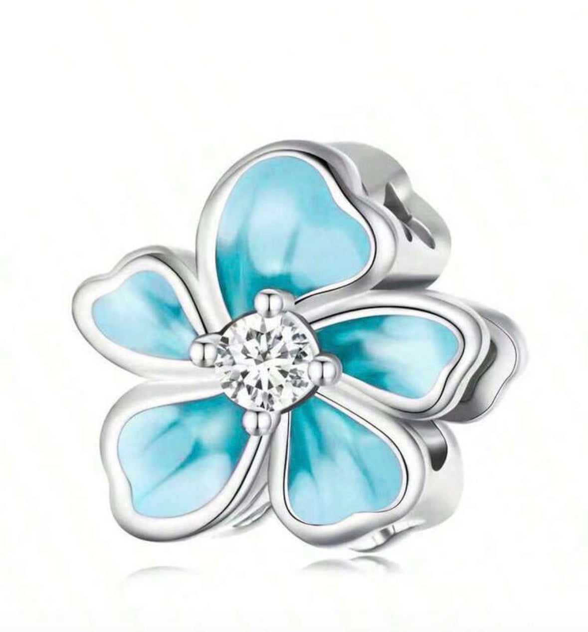 Blue flower charm