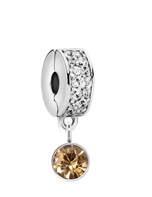 November birthstone safety clip