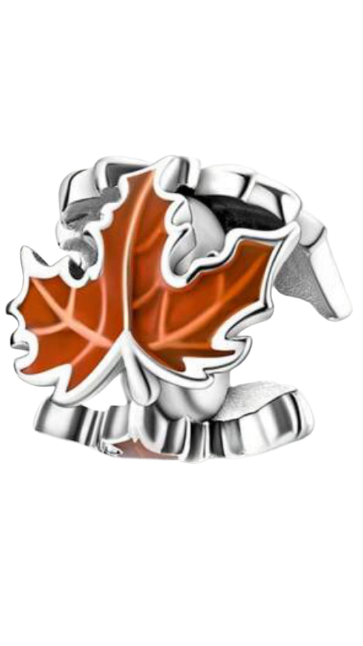 Leaf spacer charm