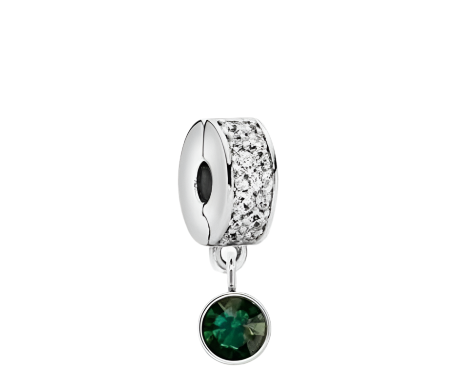 May birthstone safety clip