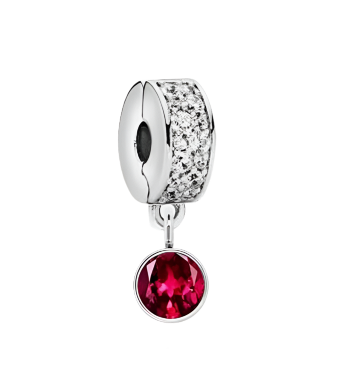 January birthstone safety clip