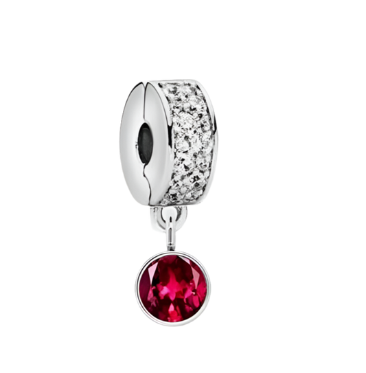 January birthstone safety clip