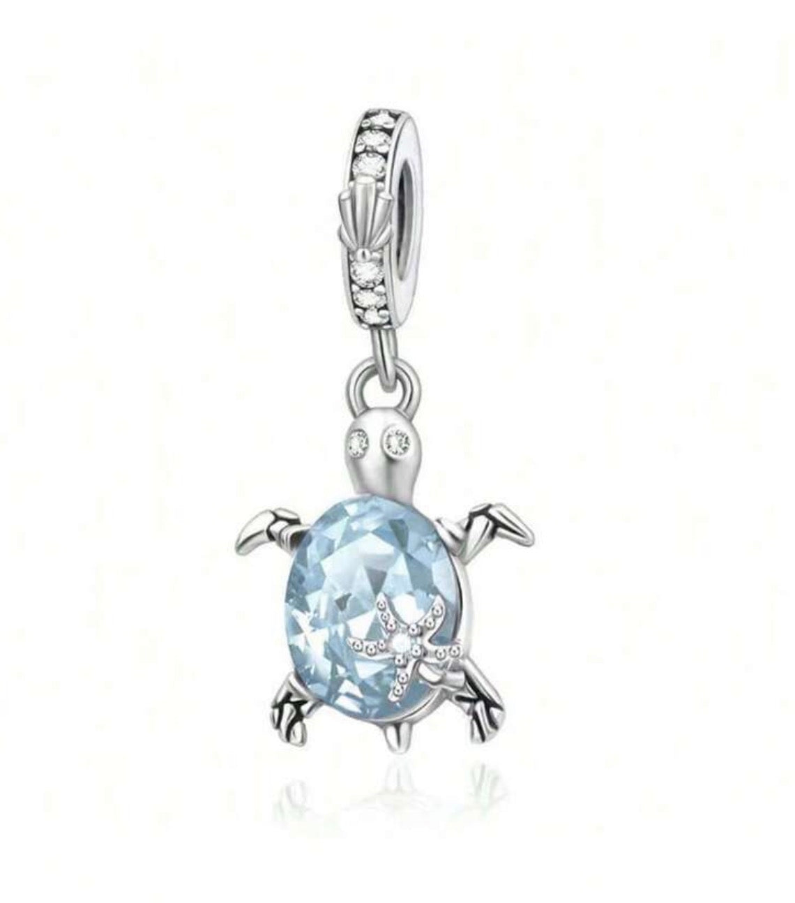 Diamond turtle charm