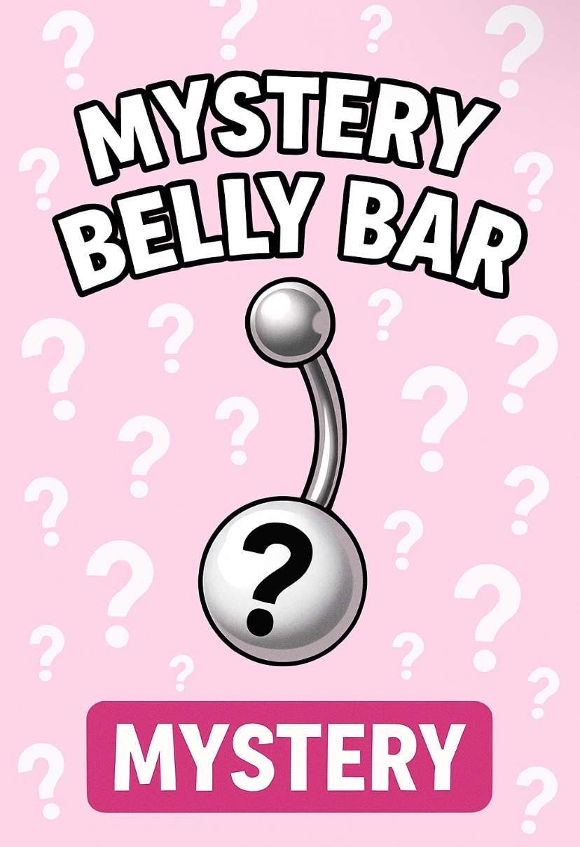 1pc stainless steel silver belly bar