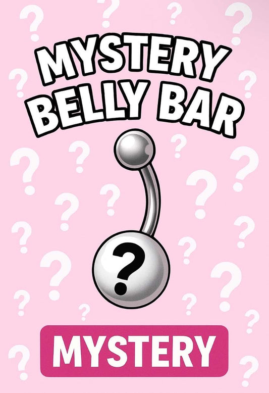 1pc stainless steel silver belly bar