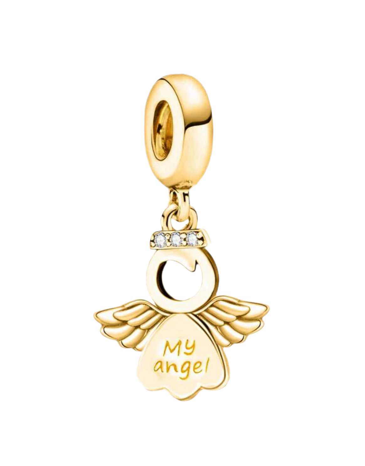 Gold my angel charm