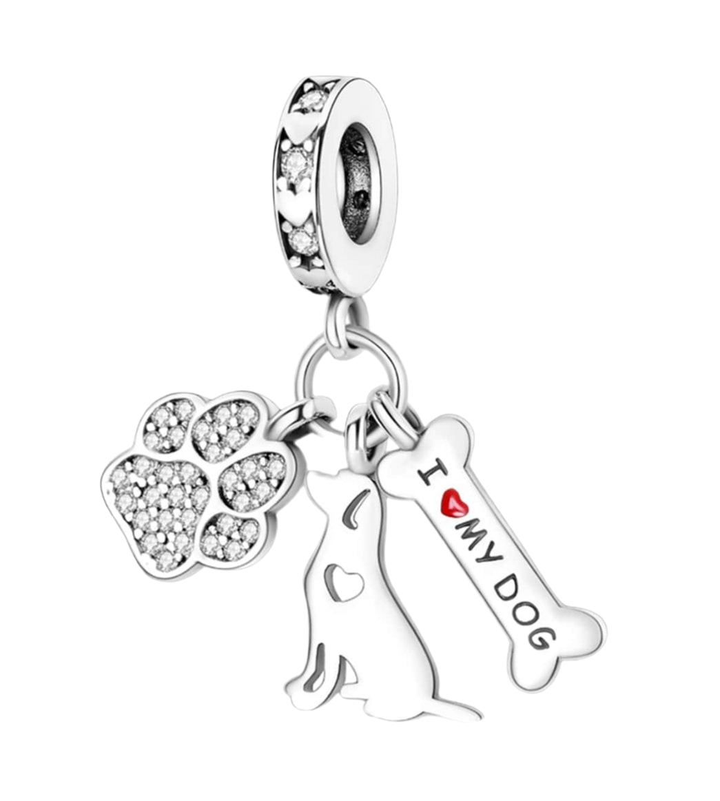 I ❤️ my dog charm