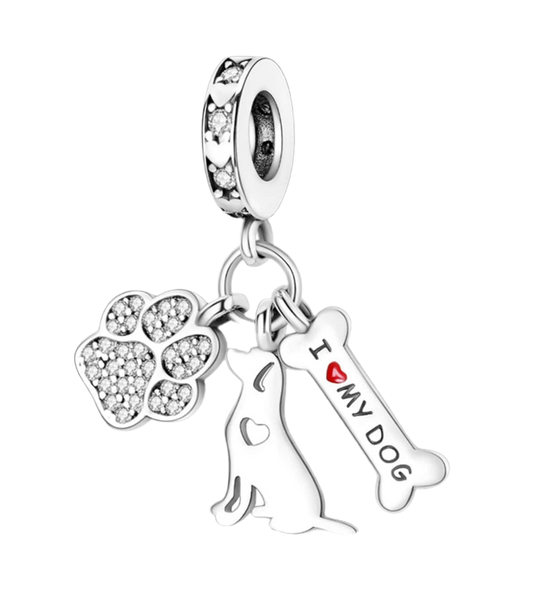 I ❤️ my dog charm