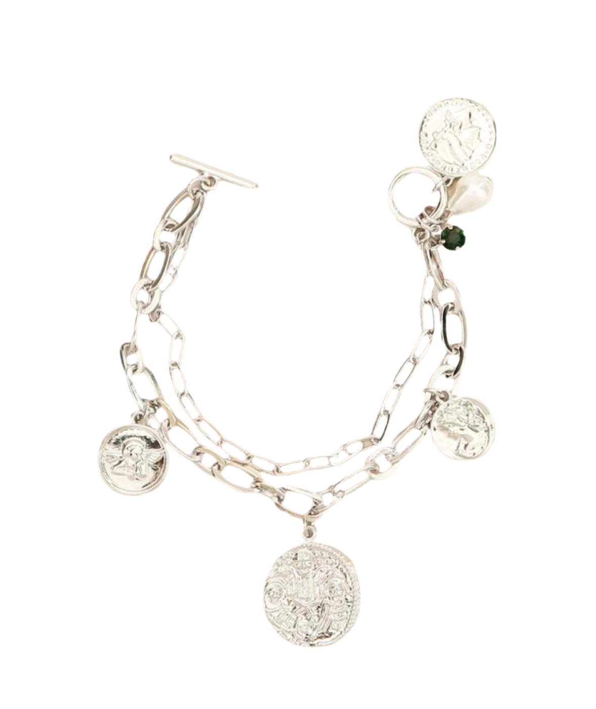 Silver Bougie Gal Charm Bracelet