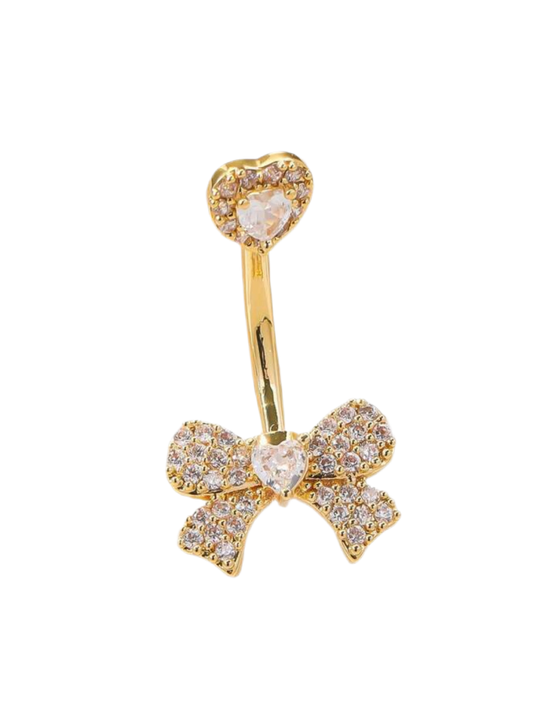 Gold Bow Belly Bar