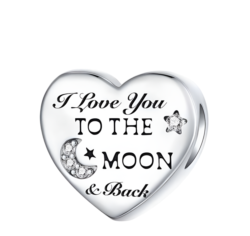 To the moon & back charm