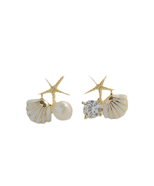 Dainty shell earrings