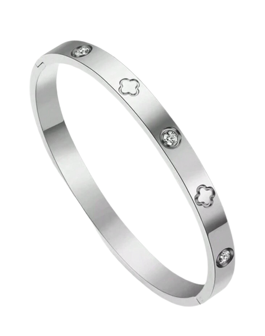 Angelic clover bangle