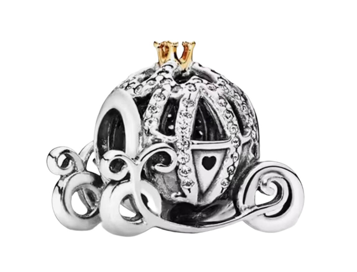Silver Carriage Charm