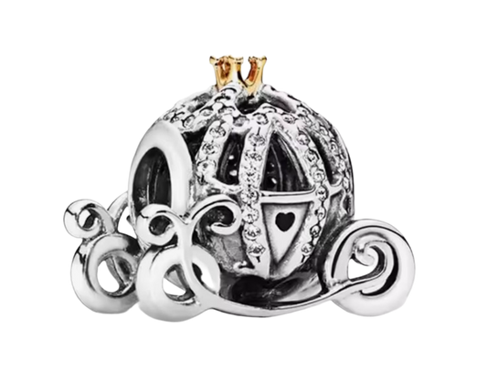 Silver Carriage Charm