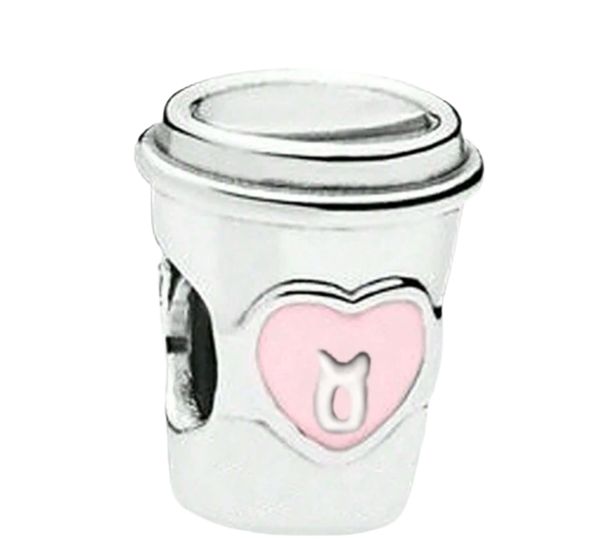 Pink Coffee Cup Charm