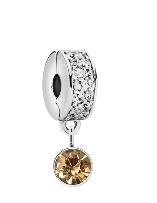 November birthstone safety clip