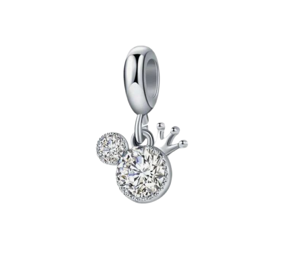 Diamond mouse charm