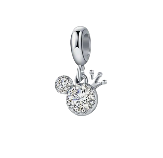 Diamond mouse charm