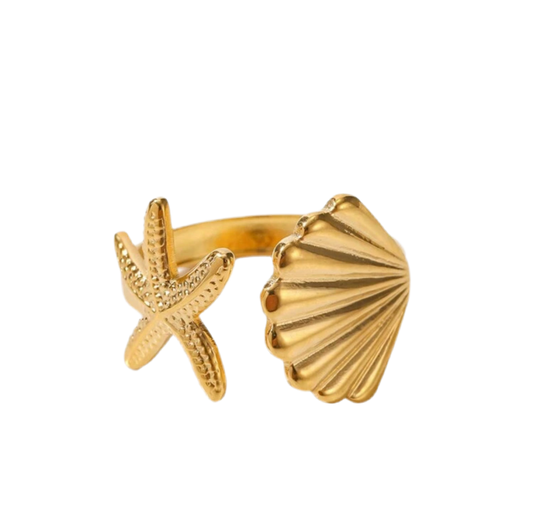 Adjustable gold summer ring