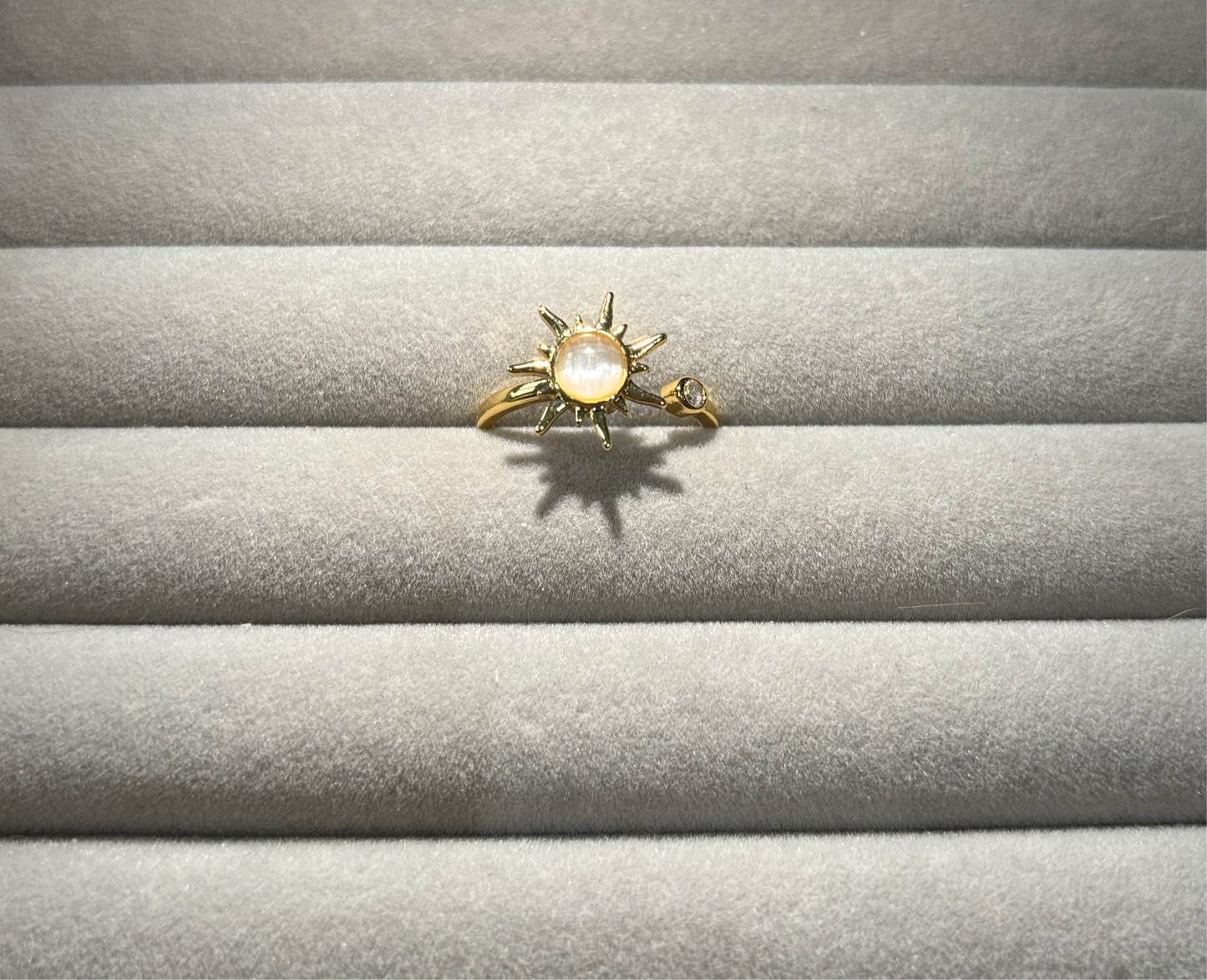 Gold Sun Fidget Ring