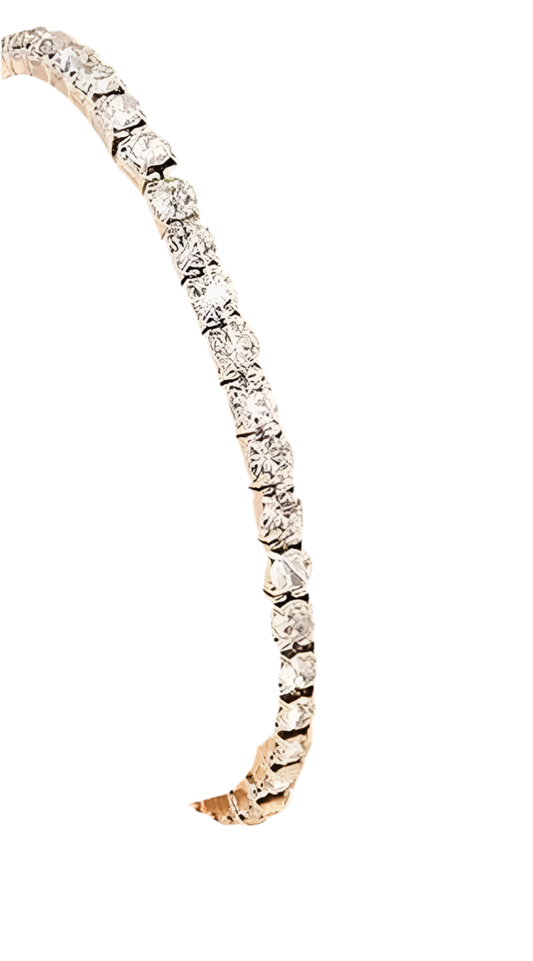 Silver basic tennis bracelet