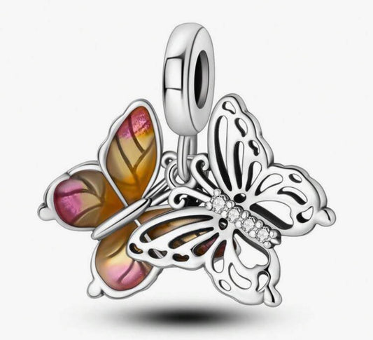 Autumn butterfly charm
