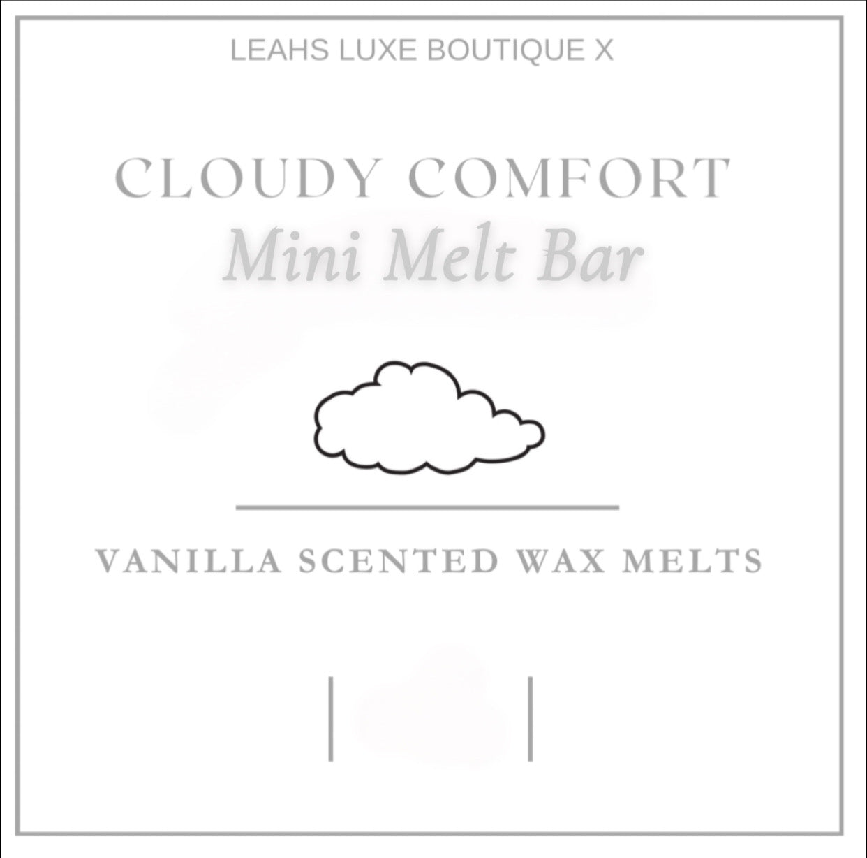 Cloudy Comfort Mini Melt Bar