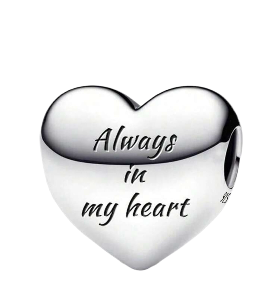 Always in my heart charm