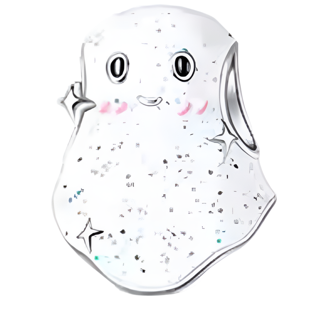 Glow in the dark ghost charm