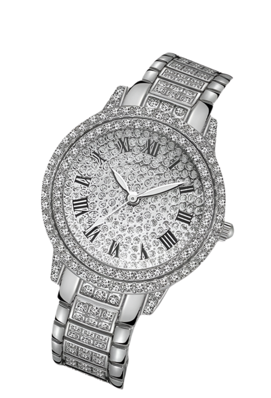 Bedazzled Silver Watch