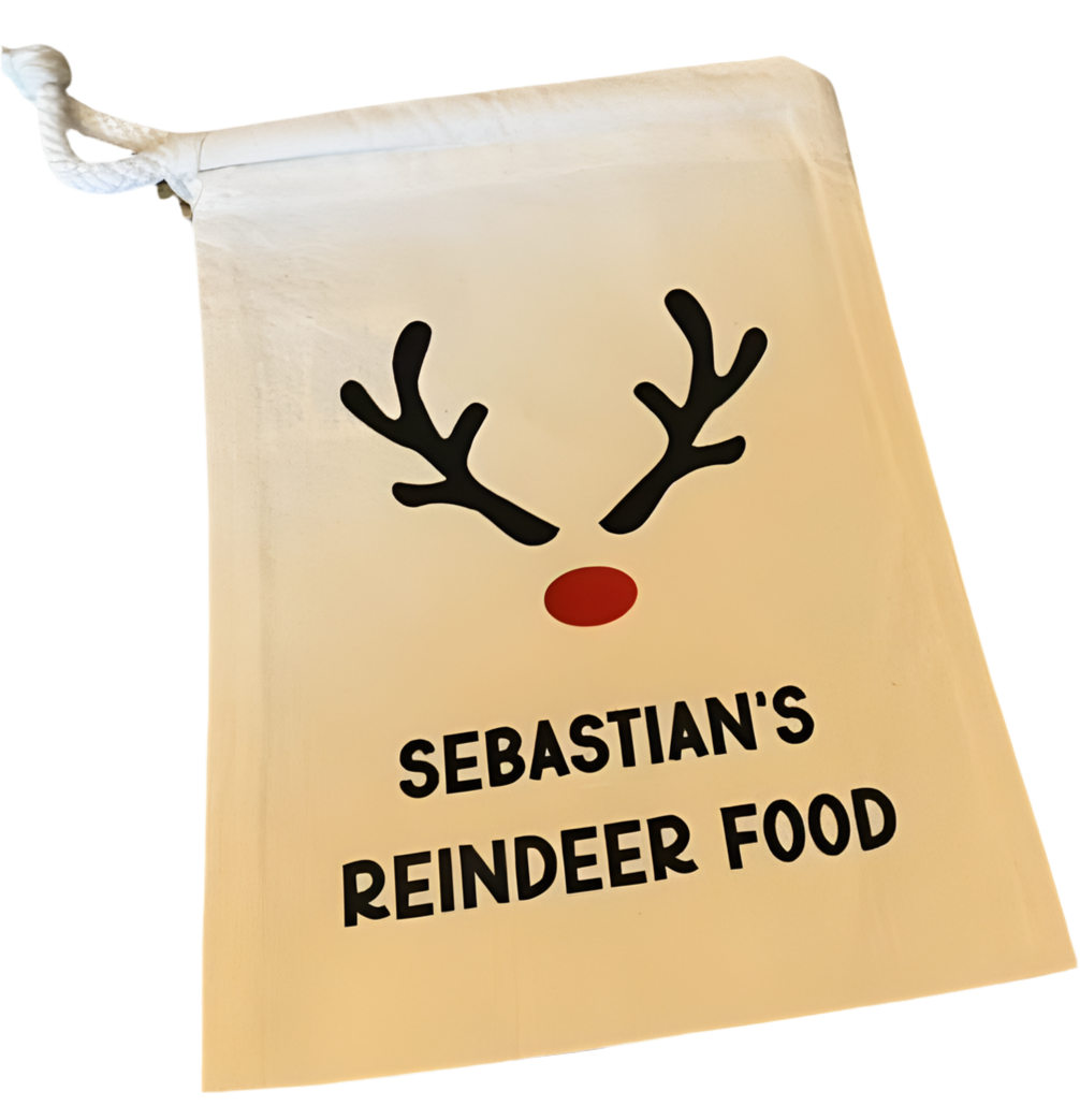 Personalised reindeer food bag (sample)