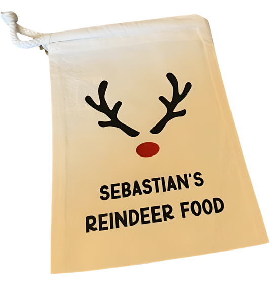 Personalised reindeer food bag (sample)