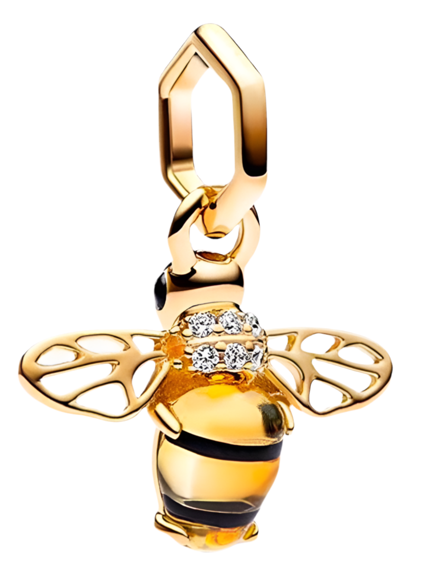 Gold bee charm