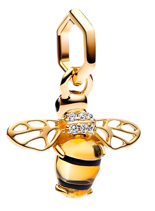 Gold bee charm